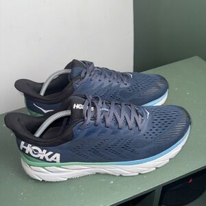 HOKA ONE ONE Clifton 7 Men's Ocean Blue Road-Running Sneakers US Size 11.5